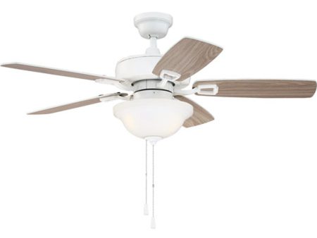 Twist  N Click 3-Light Ceiling Fan (Blades Included) White on Sale