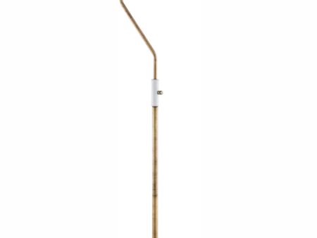 Jared 1-Light Floor Lamp Ab Finished White Metal Shade For Discount