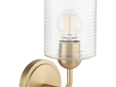 Tamara Day s Charlotte 1-light Wall Mount Light Fixture Aged Brass For Sale