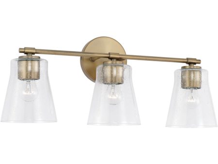 Baker 3-Light Vanity Aged Brass Fashion