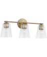 Baker 3-Light Vanity Aged Brass Fashion