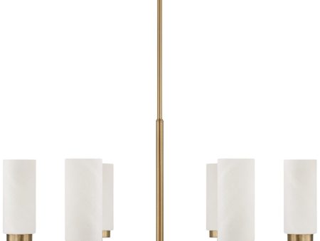 Alyssa 6-Light Chandelier Aged Brass Hot on Sale