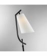 Xandra 1-Light Floor Lamp Black Off White Fabric Shade Online