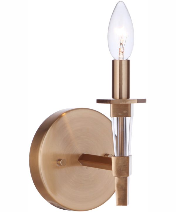 Tarryn 1-Light Wall Sconce Satin Brass Sale