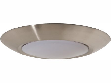 LED Flushmount 1-Light Flush Mount Brushed Polished Nickel Discount