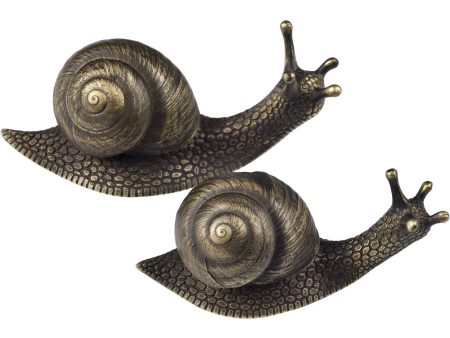 Snail Object - Set of 2 - Bronze For Cheap