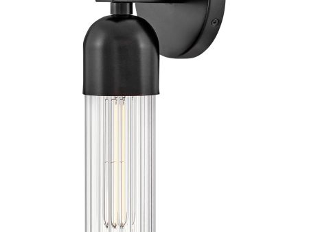 Soren 1-Light Medium Sconce in Black Discount