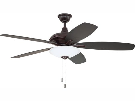 52  Jamison 1-Light Ceiling Fan Oiled Bronze Gilded Sale