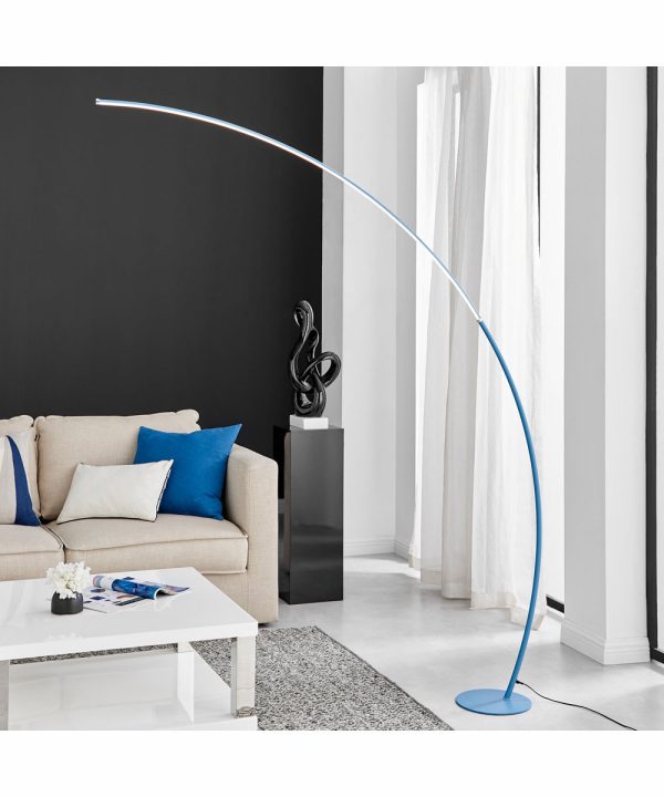 Monita 1-Light Led Arch Lamp Blue Hot on Sale