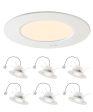 6 Pack - Brilli 5 6 inch LED Recessed Retrofit Downlight, Dimmable, Color Tunable Online Hot Sale