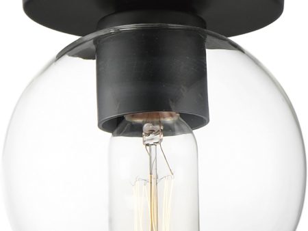 Knox 1-Light Flush Mount Black on Sale