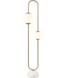 Bendel 57   High 2-Light Floor Lamp - Aged Brass For Cheap