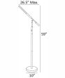 Cayden Iii 1-Light Led Floor Lamp Brushed Nickel Online now