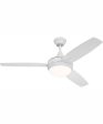 48  Targas 48  1-Light Ceiling Fan White Online Sale