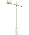 Orson 71   High 1-Light Floor Lamp - Satin Brass on Sale