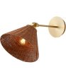 1-light Wall Mount Light Fixture Aged Brass on Sale