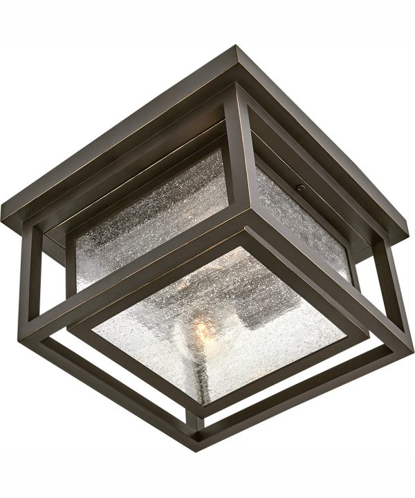 Republic 2-Light Medium Flush Mount in Oil Rubbed Bronze For Discount