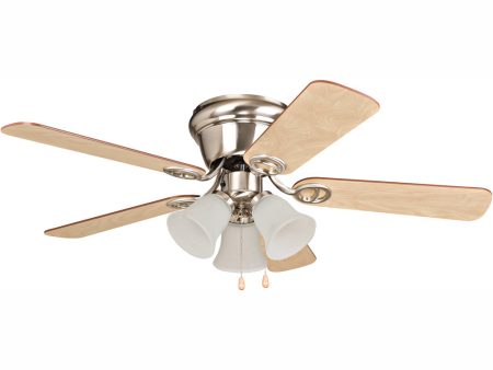 42  Wyman 3-Light Ceiling Fan Brushed Polished Nickel Online Sale