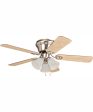 42  Wyman 3-Light Ceiling Fan Brushed Polished Nickel Online Sale