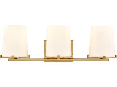 Votisse 22.25   Wide 3-Light Vanity-Light - Lacquered Brass Hot on Sale