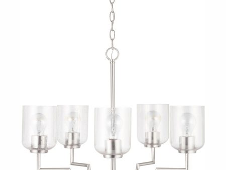 Carter 5-Light Chandelier Brushed Nickel Online