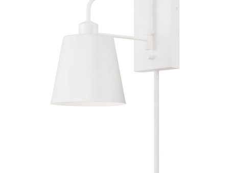 Alden 1-Light Sconce Matte White Online