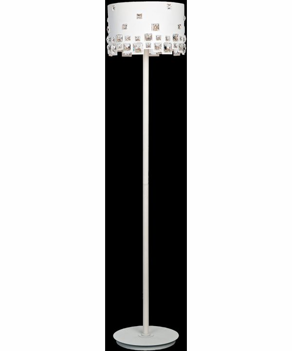 Isabella 3-Light Floor Lamp White Crystal Decorations Online Hot Sale