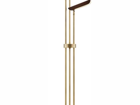 Jameson 1-Light Led 3-Light Floor Lamp Walnut Ab For Discount