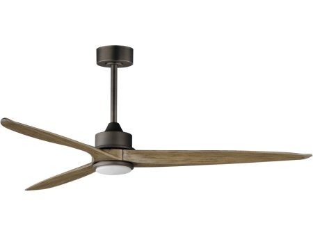 Woodwind 80 inch Solid Wood Blade Fan W LED Light Kit Charcoal Bronze For Cheap