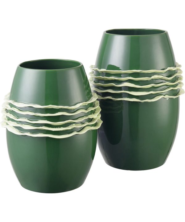 Algae Vase - Small Dark Green Online Sale