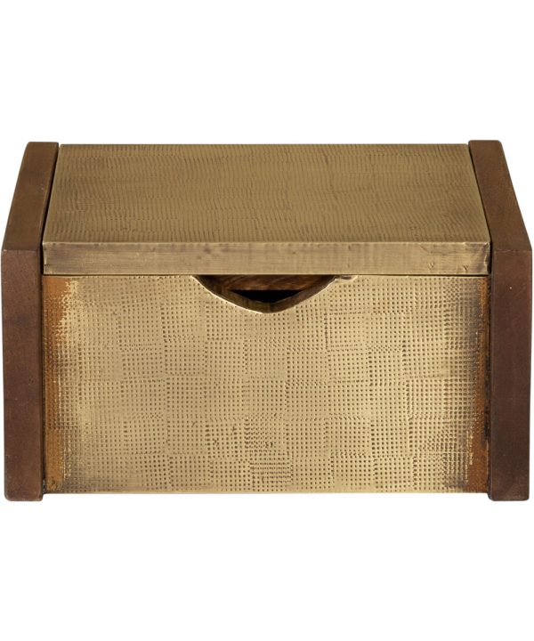 Dorsey Box - Small Aged Brass For Cheap