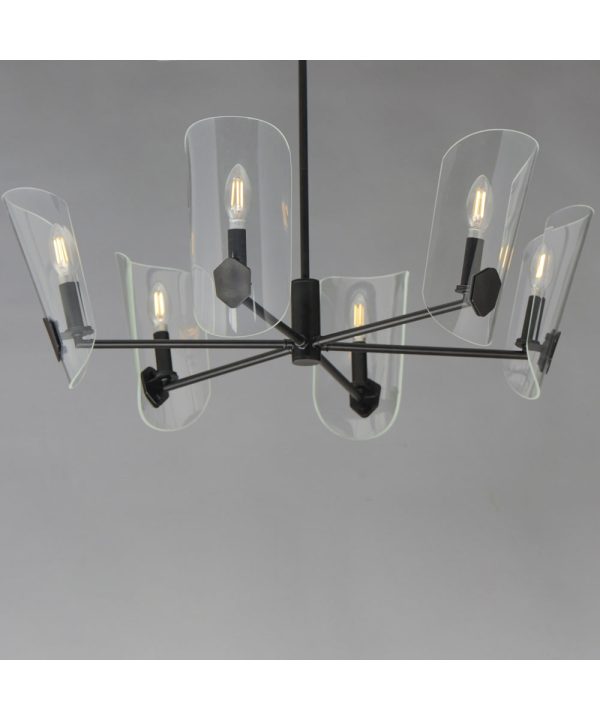 Armory 6-Light Chandelier Black Fashion