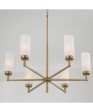 Alyssa 6-Light Chandelier Aged Brass Hot on Sale