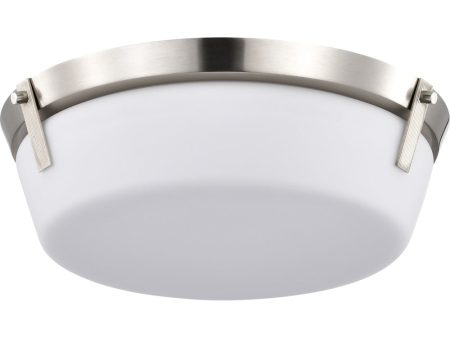 Rowen 3-Light Close-to-Ceiling Brushed Nickel Supply