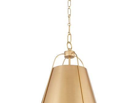 1-light Pendant Aged Brass For Sale