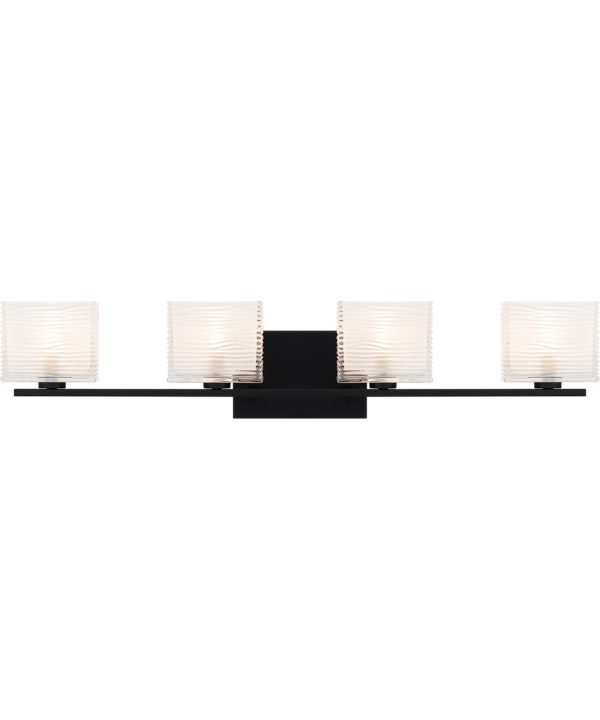 Westcap Extra Large 4-light Bath Light Matte Black For Discount