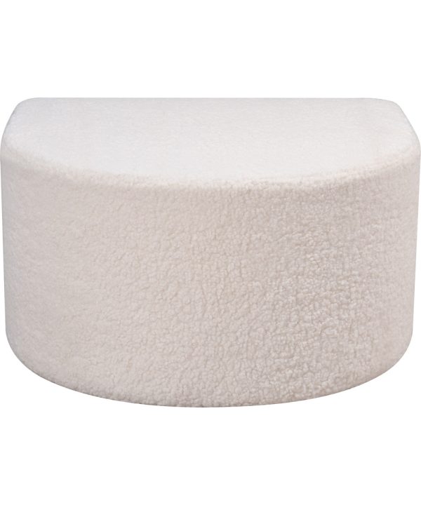 Keeler Pouf - White Supply