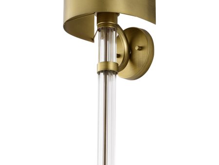 Teagon 1-Light Vanity & Wall Natural Brass Sale