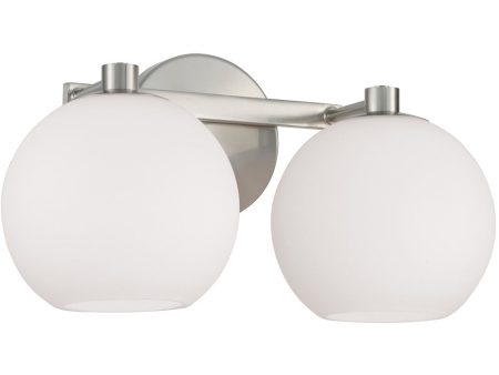 Ansley 2-Light Vanity Brushed Nickel Discount