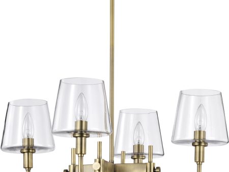 Brookside 4-Light Chandelier Vintage Brass Online