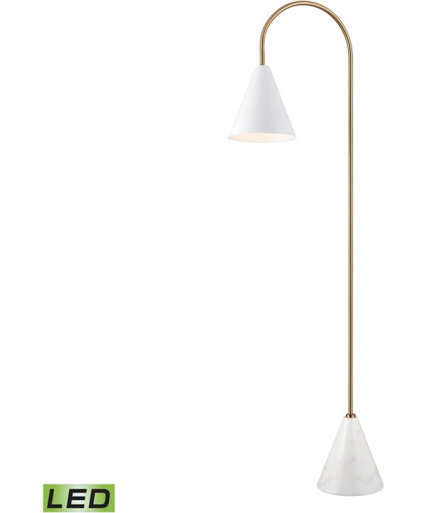 Tully 69   High 1-Light Floor Lamp - Matte White - Includes LED Bulb Online