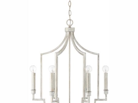 Demi 6-Light Foyer Winter White Hot on Sale