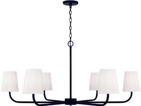 Brody 6-Light Chandelier Matte Black Sale