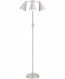 Tequisa 3-Light 3-Light Floor Lamp Brushed Nickel Online Sale