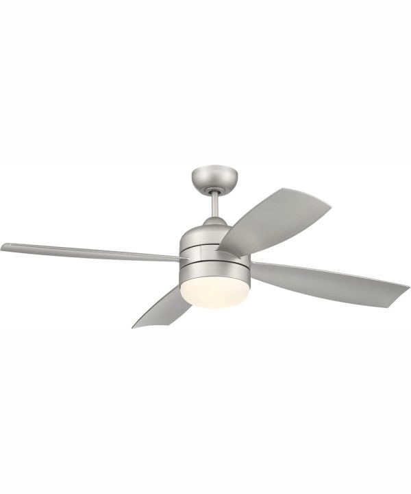 52  Sebastion 2-Light Indoor Outdoor Ceiling Fan Painted Nickel Fashion