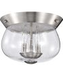 Boliver 3-Light Close-to-Ceiling Brushed Nickel For Cheap