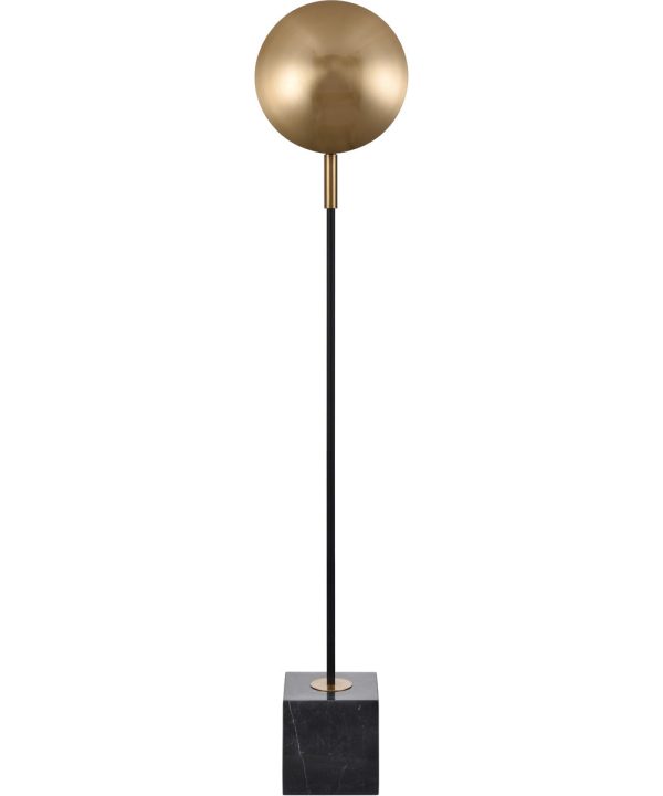 Addy 58   High 1-Light Floor Lamp - Aged Brass on Sale