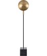 Addy 58   High 1-Light Floor Lamp - Aged Brass on Sale