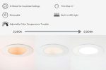 12 Pack - Brilli 5 6 inch LED Recessed Retrofit Downlight, Dimmable, Color Tunable Online Sale