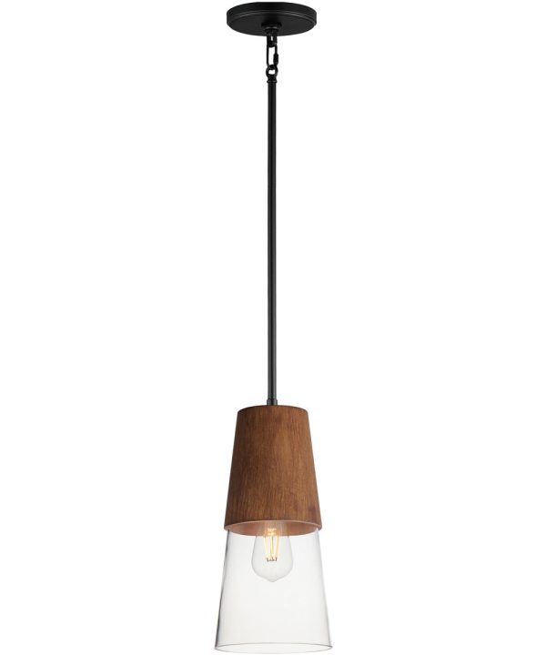 Carpenter 6.5 inch Mini Pendant Walnut   Black Online